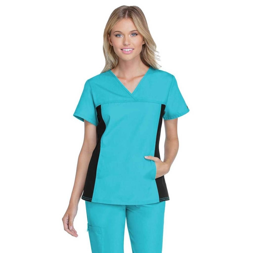 Cherokee Flexibles Knit Panel scrub top 🔹A3